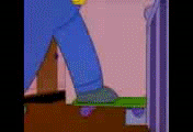 A few animated Simpsons GIFs